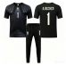 Maillot de foot Brésil Alisson Becker #1 Gardien Domicile vêtements enfant Monde 2026 Manches Courtes (+ pantalon court)